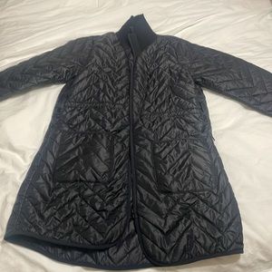 New Athleta Mendocino Black Chevron Quilted Jacket L